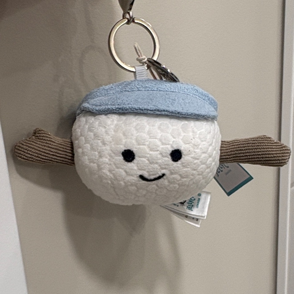 Jellycat amusables golf keychain.